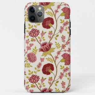 Jacobobohne Grosse Muster Reds Pinks Gold Creme Case-Mate iPhone Hülle