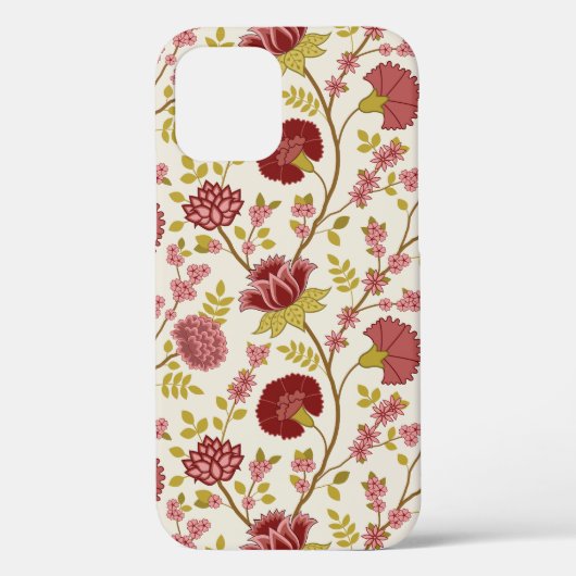 Jacobobohne Grosse Muster Reds Pinks Gold Creme Case-Mate iPhone Hülle (Rückseite)