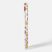 Jacobobohne Grosse Muster Reds Pinks Gold Creme Case-Mate iPhone Hülle (Rückseite / Links)