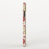 Jacobobohne Grosse Muster Reds Pinks Gold Creme iPhone Hülle (Rechte Seite)