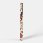 Jacobobohne Grosse Muster Reds Pinks Gold Creme Samsung Galaxy Hülle (Rechte Seite)