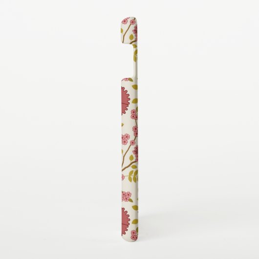 Jacobobohne Grosse Muster Reds Pinks Gold Creme Samsung Galaxy Hülle (Rechte Seite)