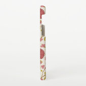 Jacobobohne Grosse Muster Reds Pinks Gold Creme Samsung Galaxy Hülle (Linke Seite)