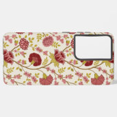 Jacobobohne Grosse Muster Reds Pinks Gold Creme Samsung Galaxy Hülle (Rückseite (Horizontal))