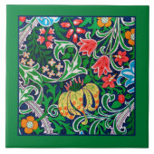 Jacobobohnenflora grenzt an Emerald Green Fliese (Vorderseite)