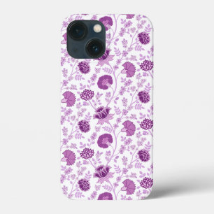 Jacobobohnenfloral Repeat Pattern Pinks auf Weiß Case-Mate iPhone Hülle