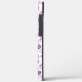 Jacobobohnenfloral Repeat Pattern Pinks auf Weiß Case-Mate iPhone Hülle (Rückseite / Links)