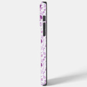 Jacobobohnenfloral Repeat Pattern Pinks auf Weiß Case-Mate iPhone Hülle (Rückseite / Links)