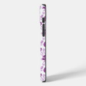 Jacobobohnenfloral Repeat Pattern Pinks auf Weiß Case-Mate iPhone Hülle (Rückseite / Links)