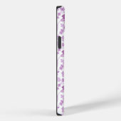 Jacobobohnenfloral Repeat Pattern Pinks auf Weiß Case-Mate iPhone Hülle (Rückseite / Rechts)