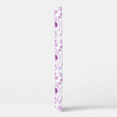 Jacobobohnenfloral Repeat Pattern Pinks auf Weiß Case-Mate iPhone Hülle (Rückseite / Rechts)