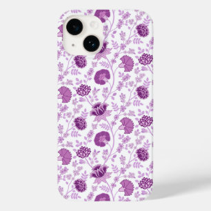 Jacobobohnenfloral Repeat Pattern Pinks auf Weiß Case-Mate iPhone 14 Hülle