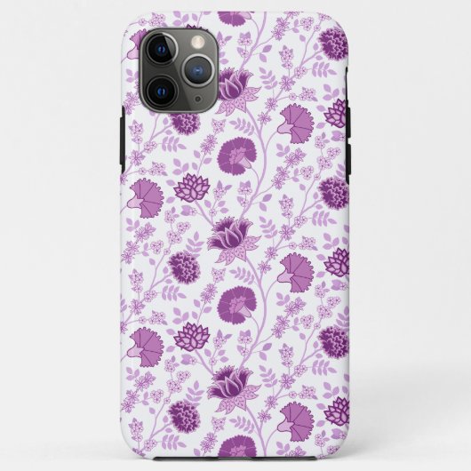 Jacobobohnenfloral Repeat Pattern Pinks auf Weiß Case-Mate iPhone Hülle (Rückseite)