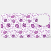 Jacobobohnenfloral Repeat Pattern Pinks auf Weiß Case-Mate iPhone Hülle (Rückseite / Rechts)