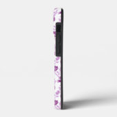 Jacobobohnenfloral Repeat Pattern Pinks auf Weiß Case-Mate iPhone Hülle (Rückseite / Links)