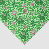 Jacobobohnes Blumenwallpaper, Emerald und Lime Gre Seidenpapier (Ausschnitt)