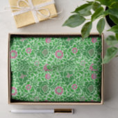 Jacobobohnes Blumenwallpaper, Emerald und Lime Gre Seidenpapier (Geschenk)