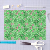 Jacobobohnes Blumenwallpaper, Emerald und Lime Gre Seidenpapier (Handwerk)