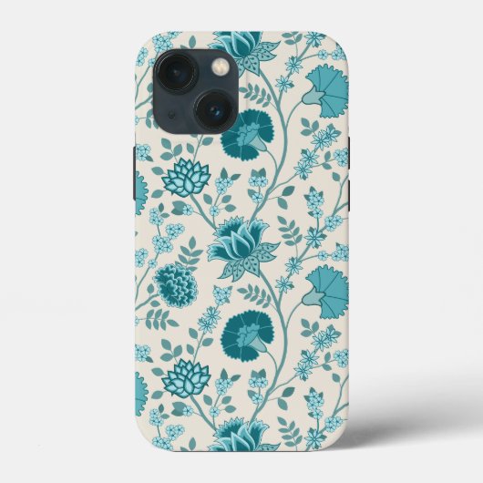 Jacobohne Blumenmuster Tees auf Creme Case-Mate iPhone Hülle (Rückseite)