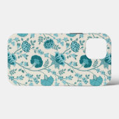 Jacobohne Blumenmuster Tees auf Creme Case-Mate iPhone Hülle (Rückseite (Horizontal))