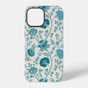 Jacobohne Blumenmuster Tees auf Creme iPhone 12 Hülle