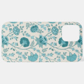 Jacobohne Blumenmuster Tees auf Creme iPhone Hülle (Rückseite (Horizontal))