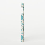 Jacobohne Blumenmuster Tees auf Creme Samsung Galaxy Hülle (Rechte Seite)