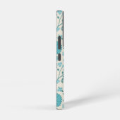 Jacobohne Blumenmuster Tees auf Creme Samsung Galaxy Hülle (Rechte Seite)