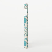 Jacobohne Blumenmuster Tees auf Creme Samsung Galaxy Hülle (Rechte Seite)