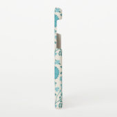 Jacobohne Blumenmuster Tees auf Creme Samsung Galaxy Hülle (Linke Seite)