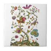 Jacobohne Crewel Stickerei Baum des Lebens Fliese (Vorderseite)