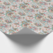 Jacobohne Ethnic Floral Pattern Geschenkpapier (Ecke)