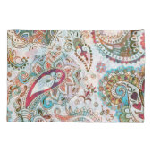 Jacobohne Ethnic Floral Pattern Kissenbezug (Rückseite)