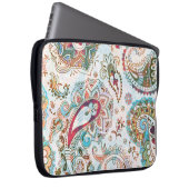 Jacobohne Ethnic Floral Pattern Laptopschutzhülle (Vorne Rechts)