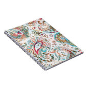 Jacobohne Ethnic Floral Pattern Notizblock (Rechte Seite)