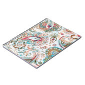 Jacobohne Ethnic Floral Pattern Notizblock (Linke Seite)