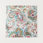 Jacobohne Ethnic Floral Pattern Wandteppich (Vorderseite (Horizontal))