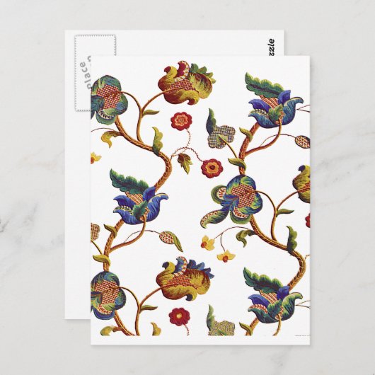 Jacobohnenbesticktes Albemarle-Muster Postkarte (Vorne/Hinten)