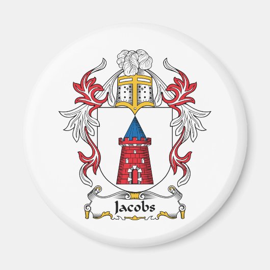 Jacobs Familienwappen Magnet (Vorne)