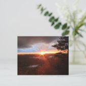 Jacobs Hill Storm Sunset Royalston MA Postkarte (Stehend Vorderseite)