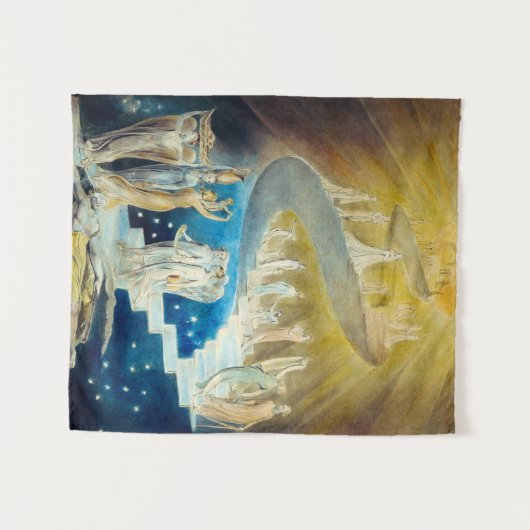 Jacob's Ladder by William Blake Wandteppich (Vorderseite (Horizontal))