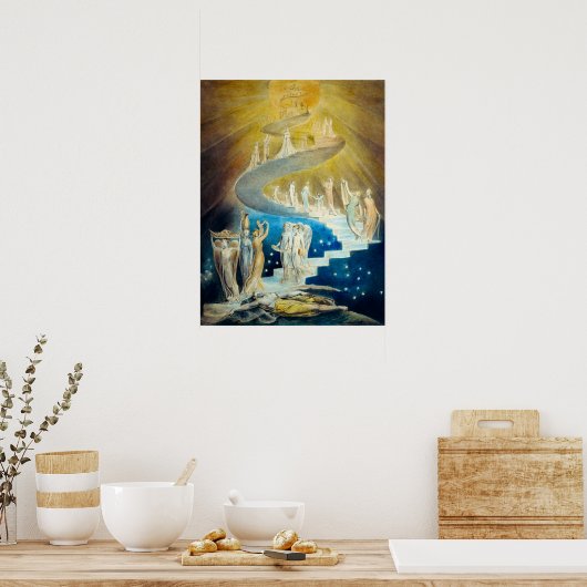 Jacob's Ladder von William Blake Poster (Küche)