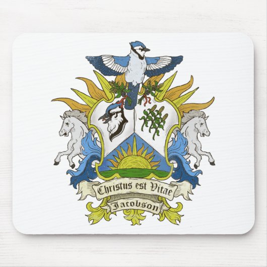 Jacobson-Familienwappen Mousepad (Vorne)