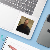 Jacopo Bassano - Portrait eines bärtigen Mannes Aufkleber (Laptop mit iPhone)