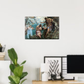 Jacopo Tintoretto Taufe Christi Poster (Heimbüro)