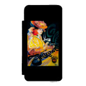 Jacqmotte Caf� Vintages PosterEurope Incipio iPhone Geldbeutel-Hülle (Folio Vorderseite)
