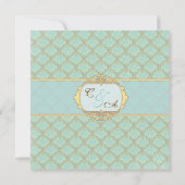 Jacquard Damask Save the Date (Rückseite)