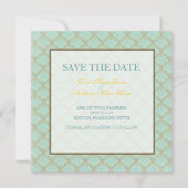 Jacquard Damask Save the Date (Vorderseite)