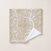 Jacquard Impression Pattern Badhandtuch Set (Waschlappen)