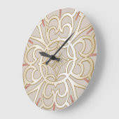 Jacquard Impression Pattern Große Wanduhr (Winkel)